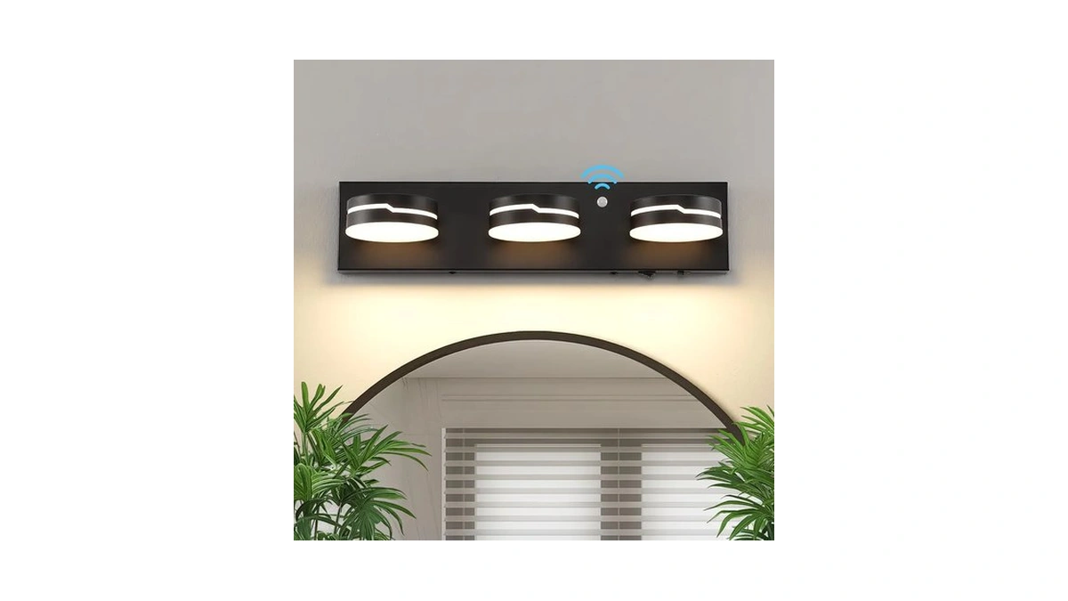 Mkbng Led Modern Bathroom Lights Fixtures 3-light Motion Sensor Vanity