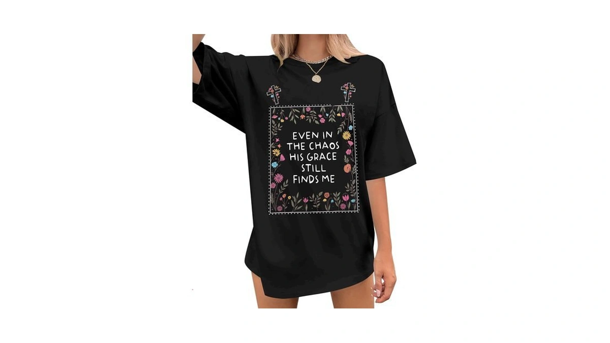 Christian T Shirts For Women Oversized Faith Shirt Religious Graphic
