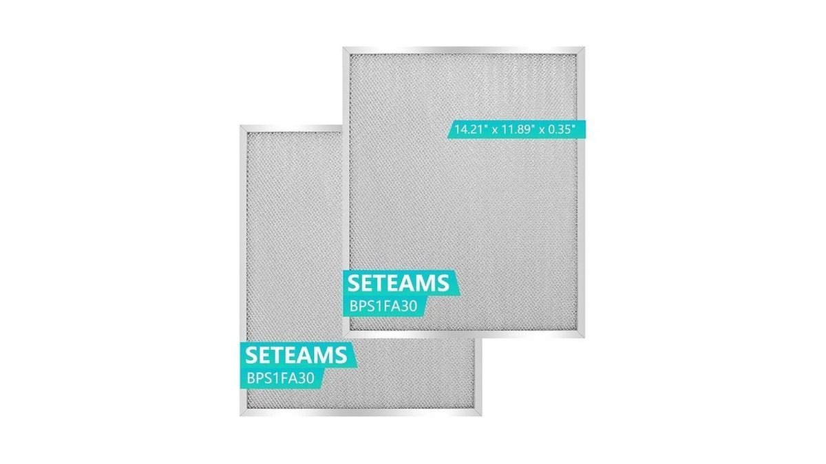 2-pack Bps1fa30 Range Hood Filter 11-3/4" X 14-1/4" Aluminum Frame,
