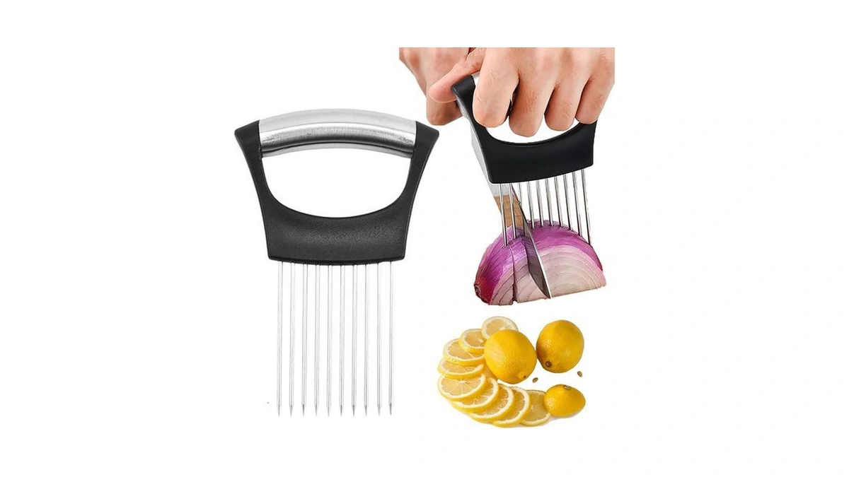 Hflyjpyw Onion Holder For, Lemon Slicer Onion Cutter For Slicing,