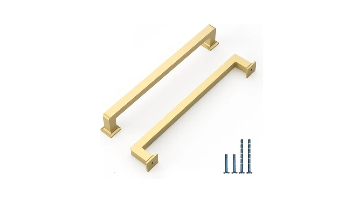 Knoklock 10 Pack 8.8 Inch(224mm) Kitchen Cabinet Handles Gold Cabinet