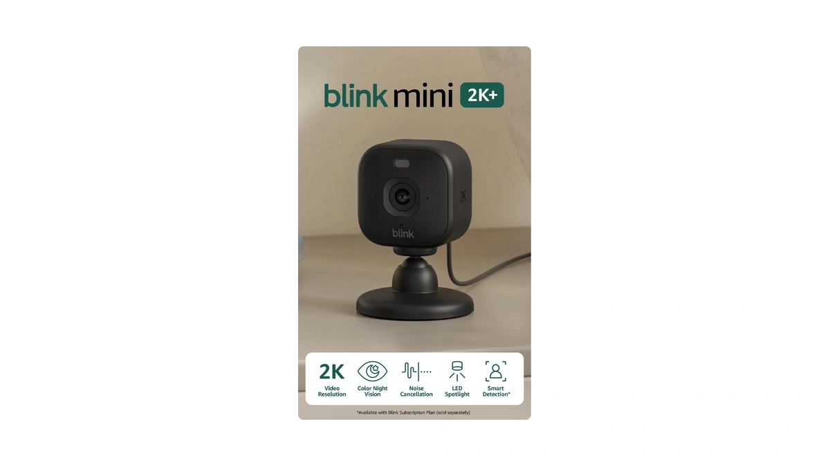 Blink Mini 2k+ (newest Model) – Plug-in Home & Pet