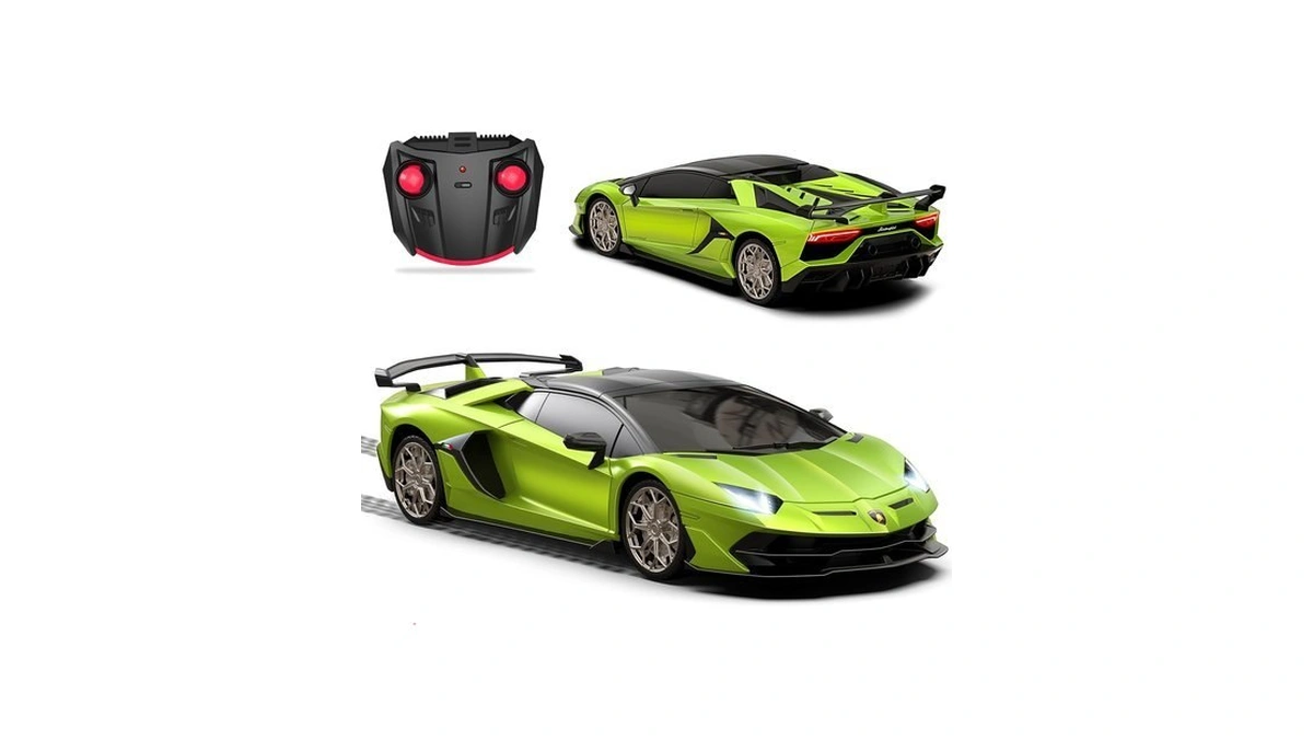 Aeroquest 1:24 Lamborghini Remote Control Car （aventador Svj-green）