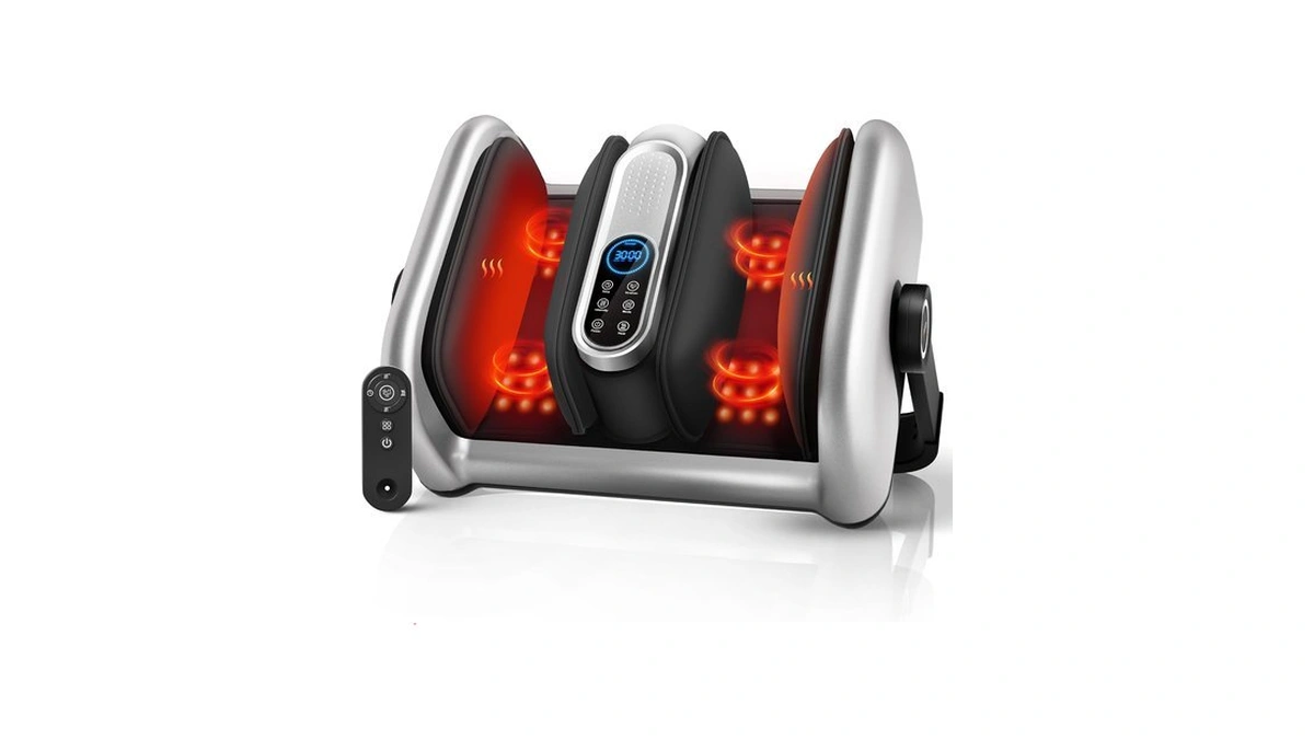 Jzbrain Pro Electric Shiatsu Foot & Calf Massager With Heat,