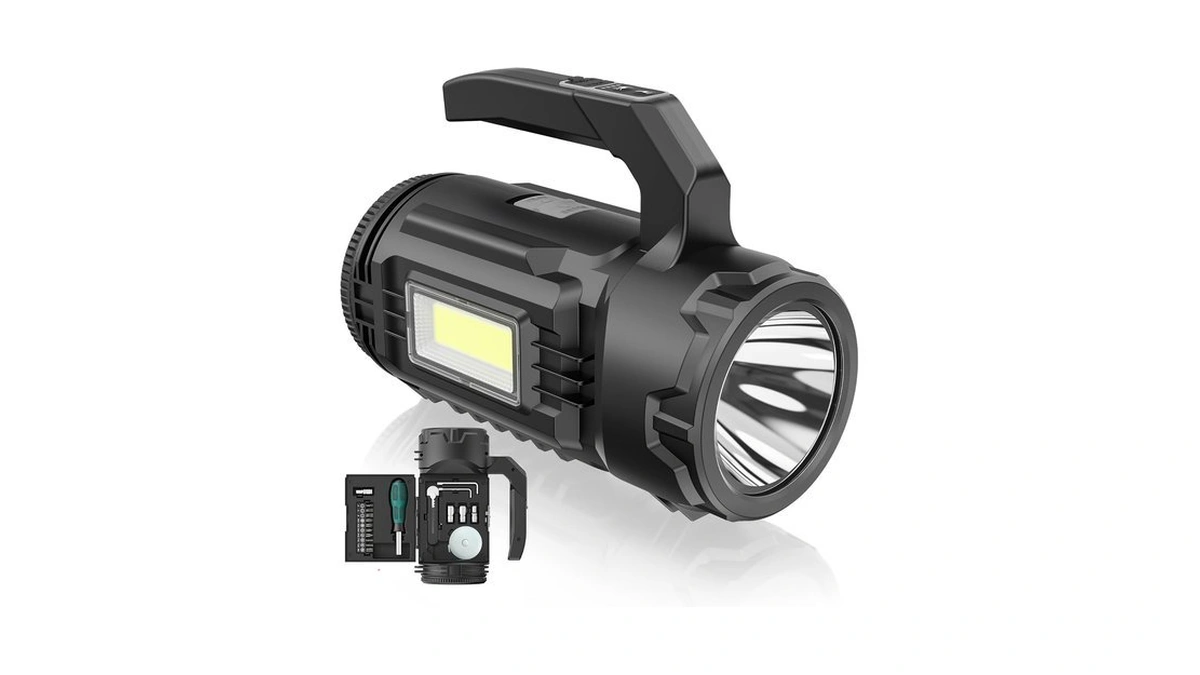 Ogery Rechargeable Flashlight, Multi-tool Camping Lantern With 983lm, 9000 Mah