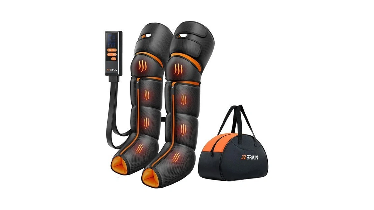 Jzbrain Leg Compression Massager With Heat For Circulation And Pain