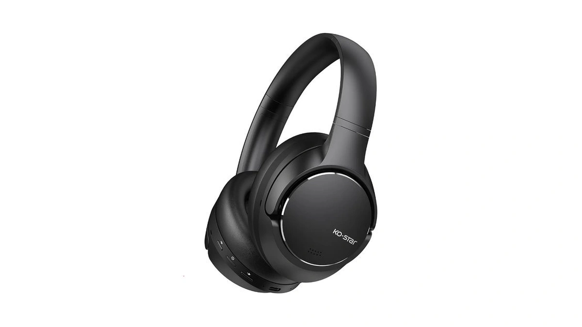 Wireless Hybrid Active Noisecancelling Headphones, Over Ear Headset, 60h ,bluetooth