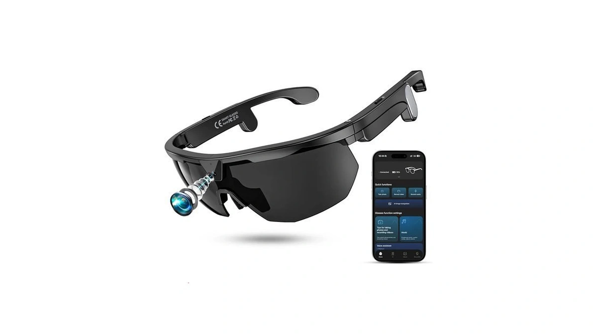 Mingtawn Smart Glasses With 4k Hd Anti-shake Camera & 3d