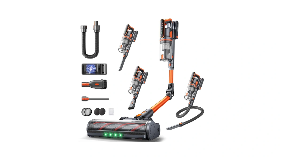 Cordless Vacuum Cleaner, 650w/55kpa/70mins Stick Vacuum Cleaners For Home With