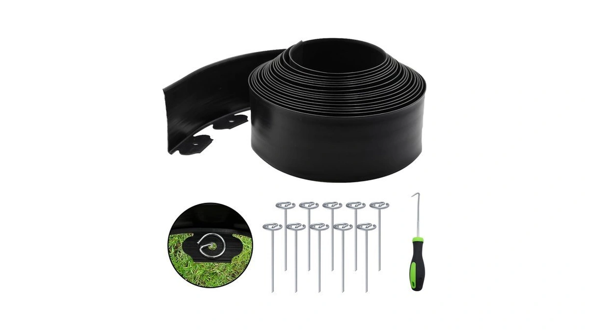 Landscape Edging Kit Lolede– 33ft Flexible Paver Edging, 4" Tall