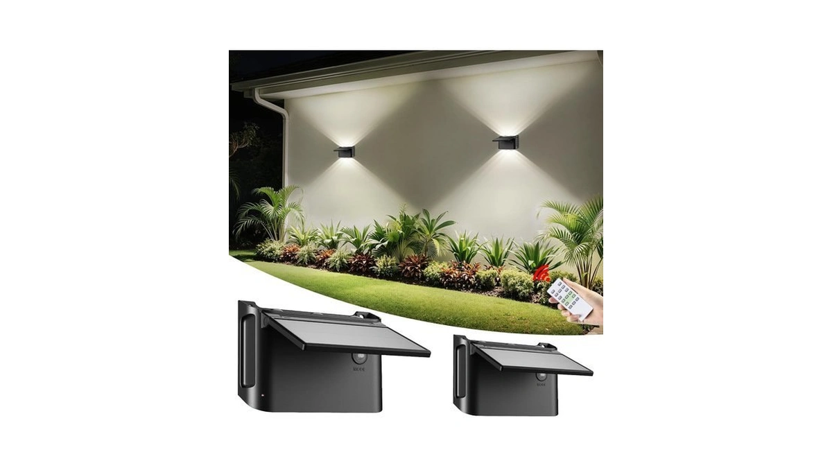 Lightonight Solar Up And Down Wall Lights 2 Pack