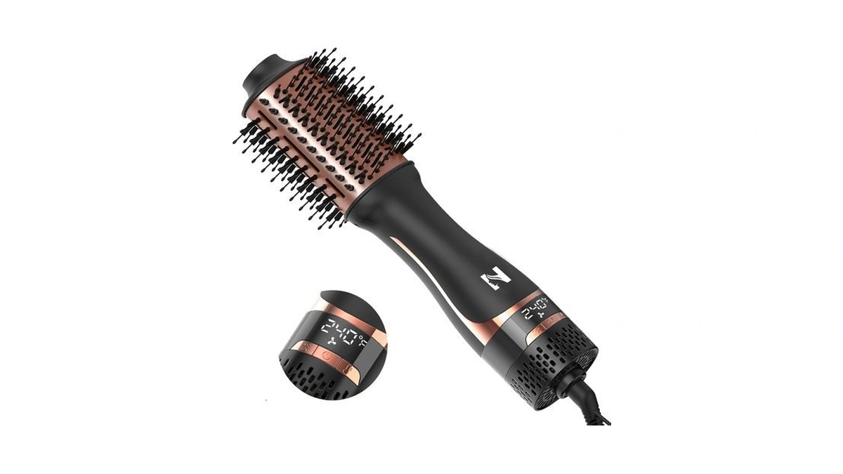 Nicebay Hair Dryer Brush With Display Screen, Anti-frizz Styler Volumizer