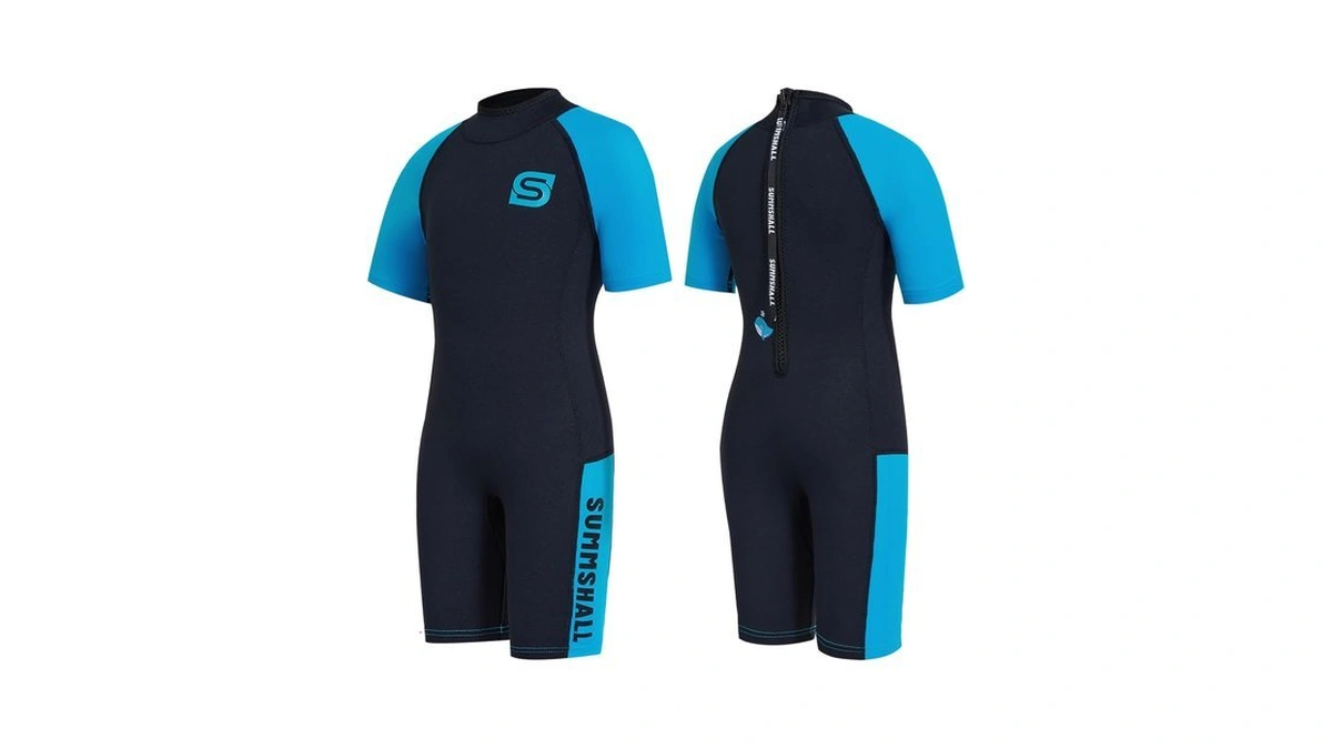 Kids Wetsuit For Boys Girls, 2mm Neoprene Shorty Swim Suit