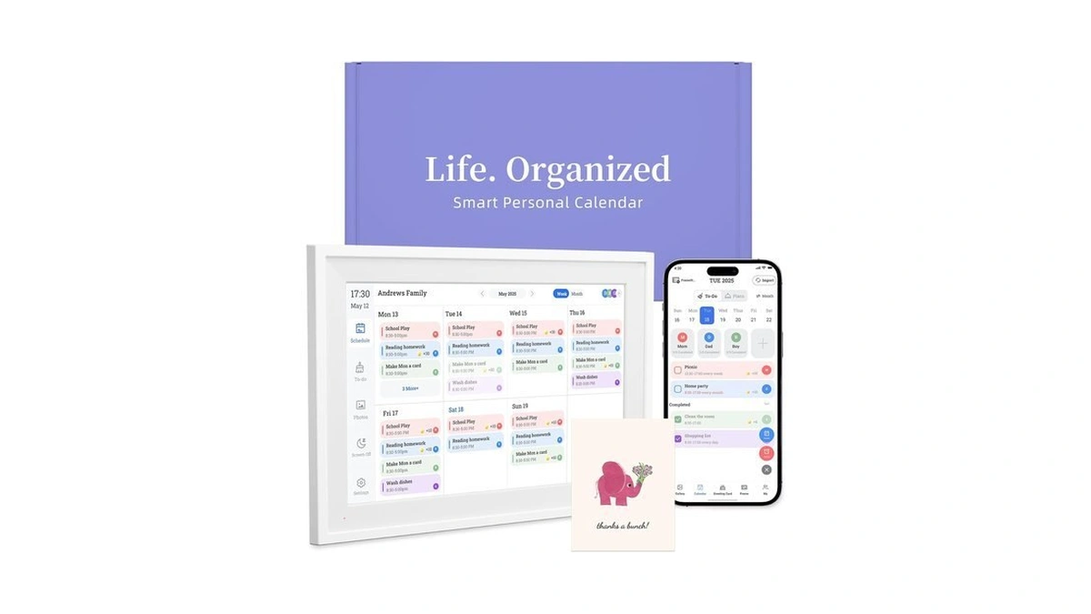 10.1’’ Smart Digital Calendar - Interactive Touch Screen, Hd Display,