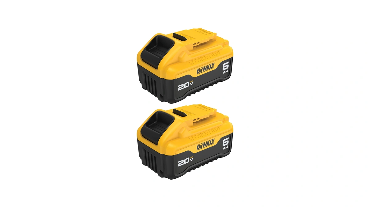 Dewalt 20v Max Battery, Premium 6.0ah Double Pack (dcb206-2)