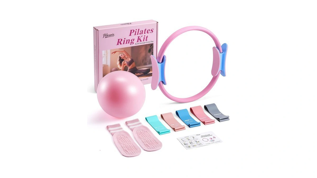 Floranis Home Pilates Essentials Kit For Women Ring And Ball
