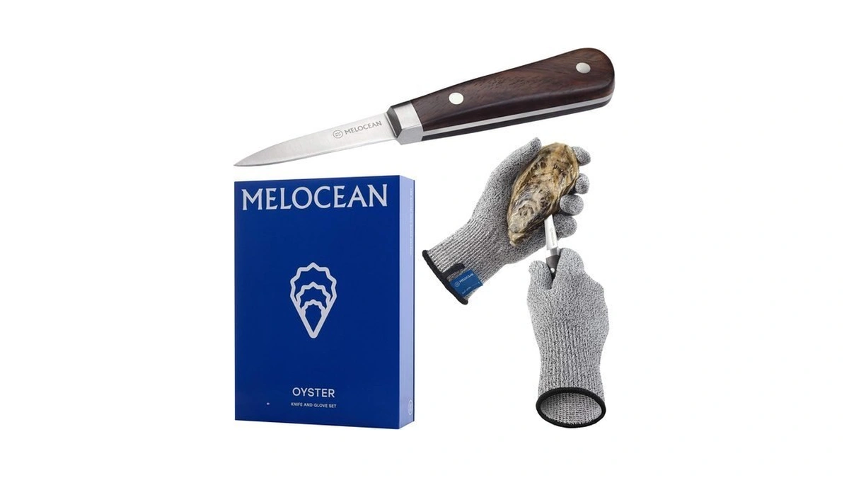 Melocean Professional Oyster Shucking Knife And Gloves Set In Gift