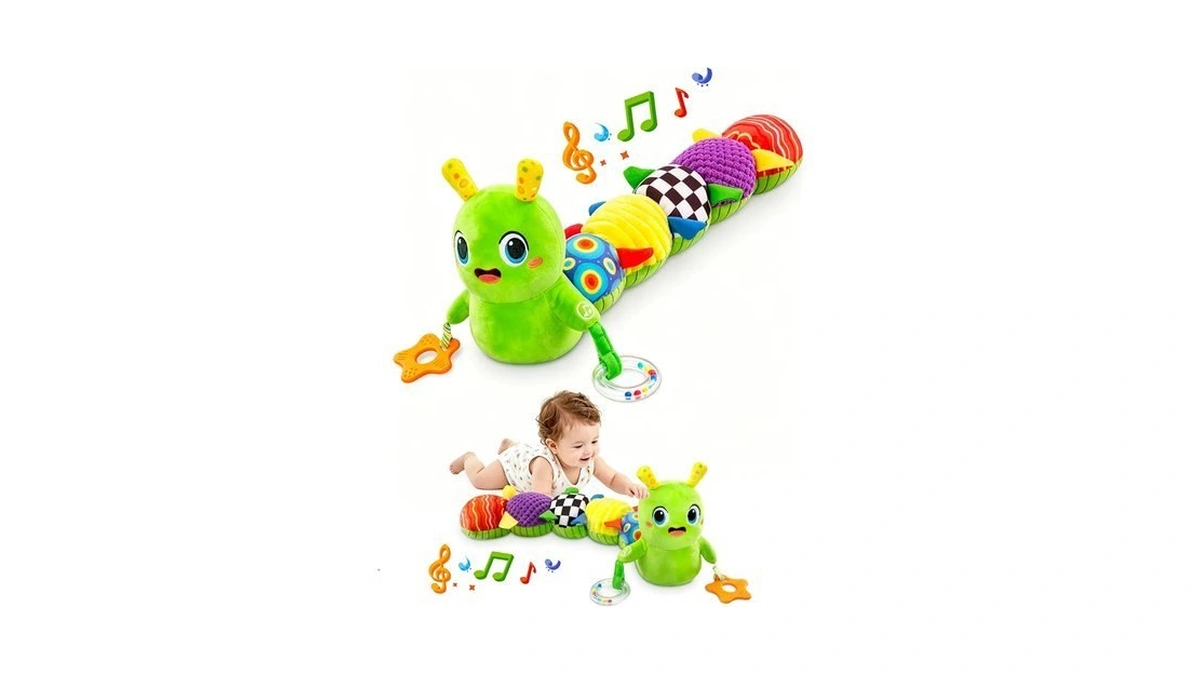 Gogonova Musical Caterpillar Baby Toy, Sensory Development Toy 0-12 Months