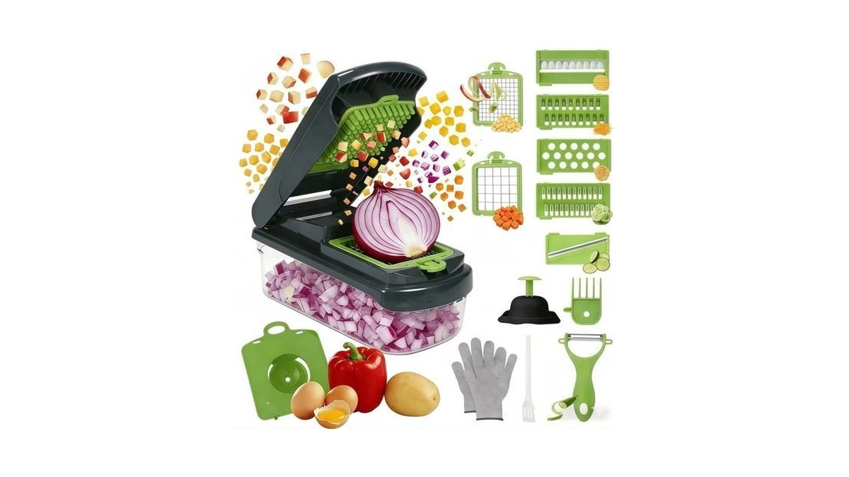 Adjustable Steel Mandoline Slicer Veggie Fruit Kitchen Prep Cutter