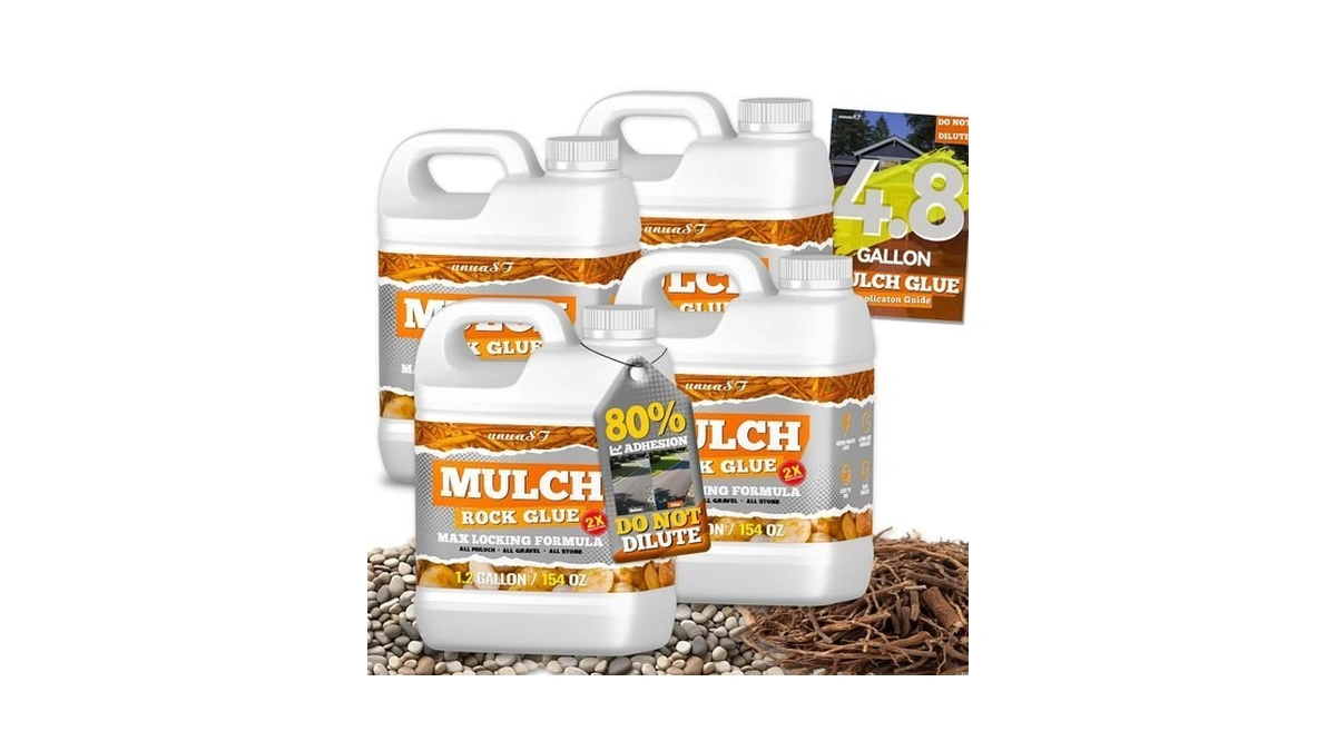Mulch Glue For Landscaping, 4.8 Gallon Rock Glue For Landscaping,