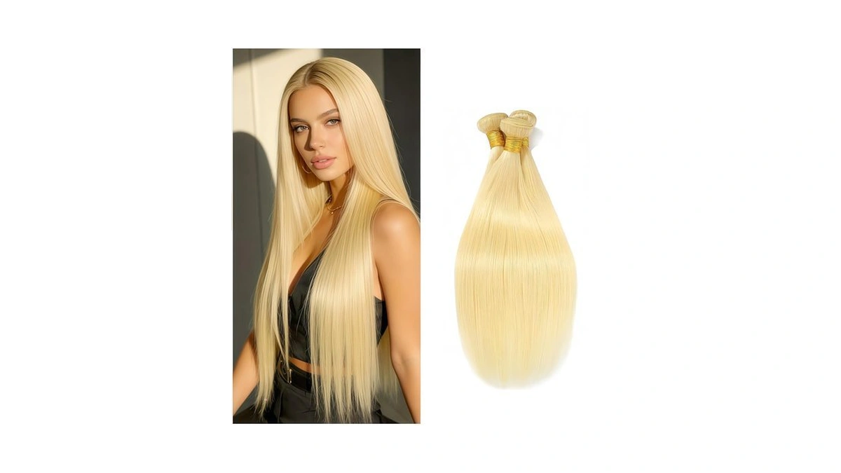 Kodrhar Blonde Bundles Human Hair 8 10 12 Inch 613