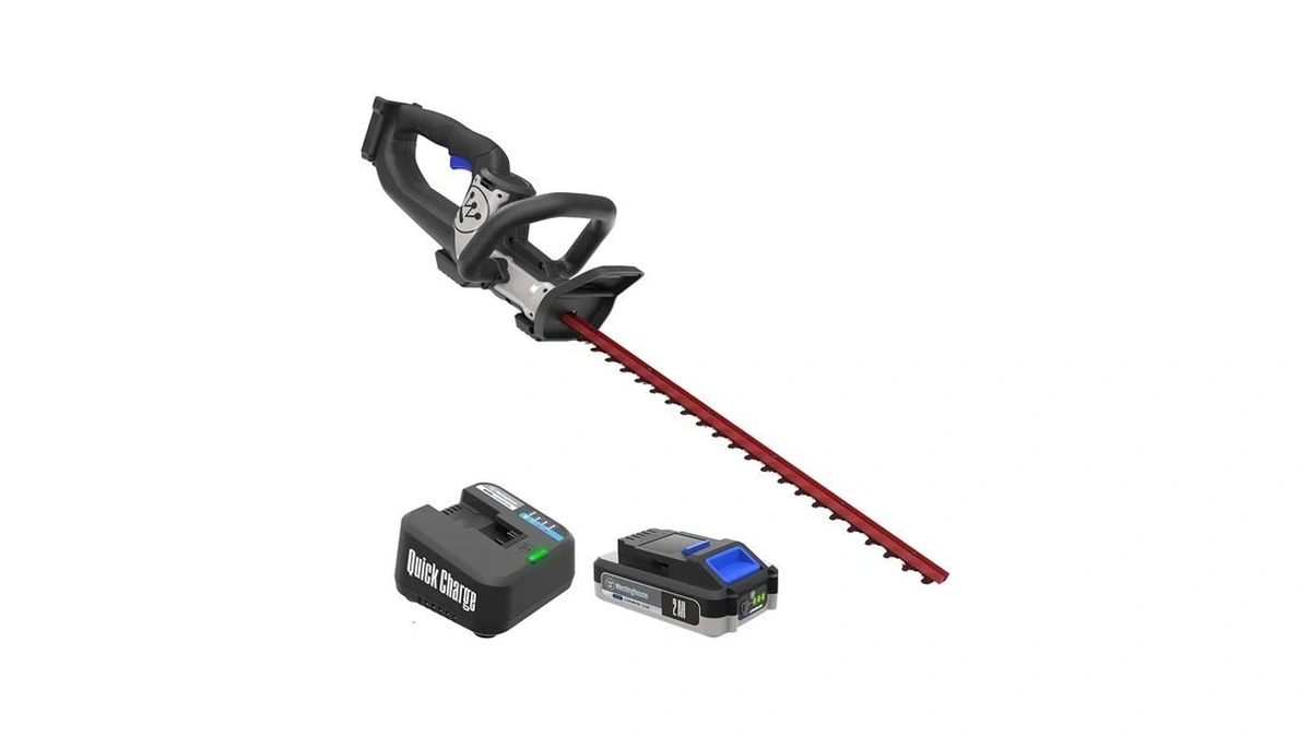 Westinghouse 20v Cordless Hedge Trimmer, 22 Inch Dual-action Steel Blades,
