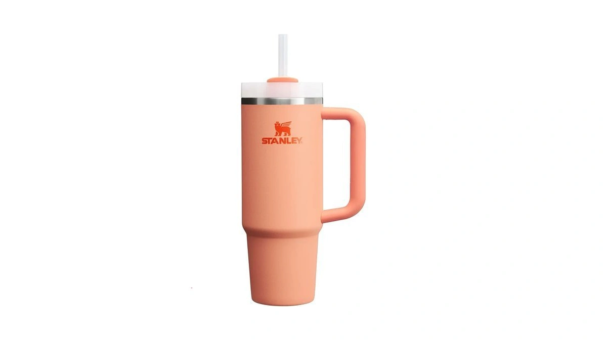 Stanley Quencher H2.0 Flow State Tumbler, 30 Oz, Nectarine