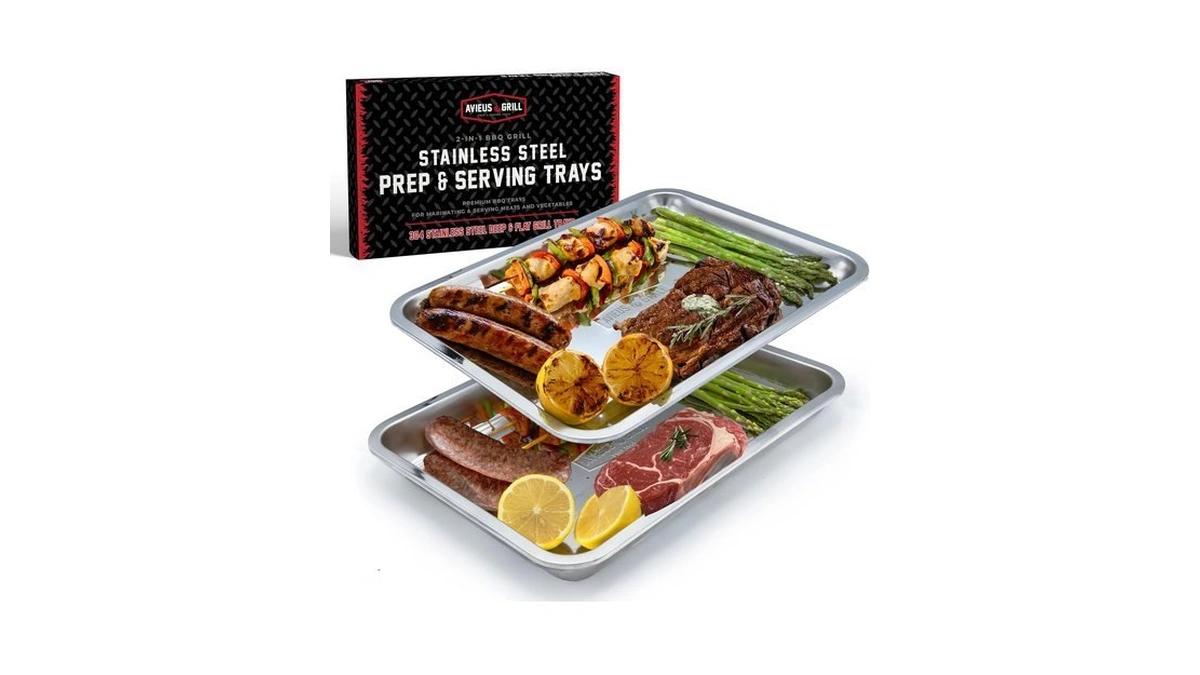 Avieus Grill Prep And Serving Trays | Set Of 2