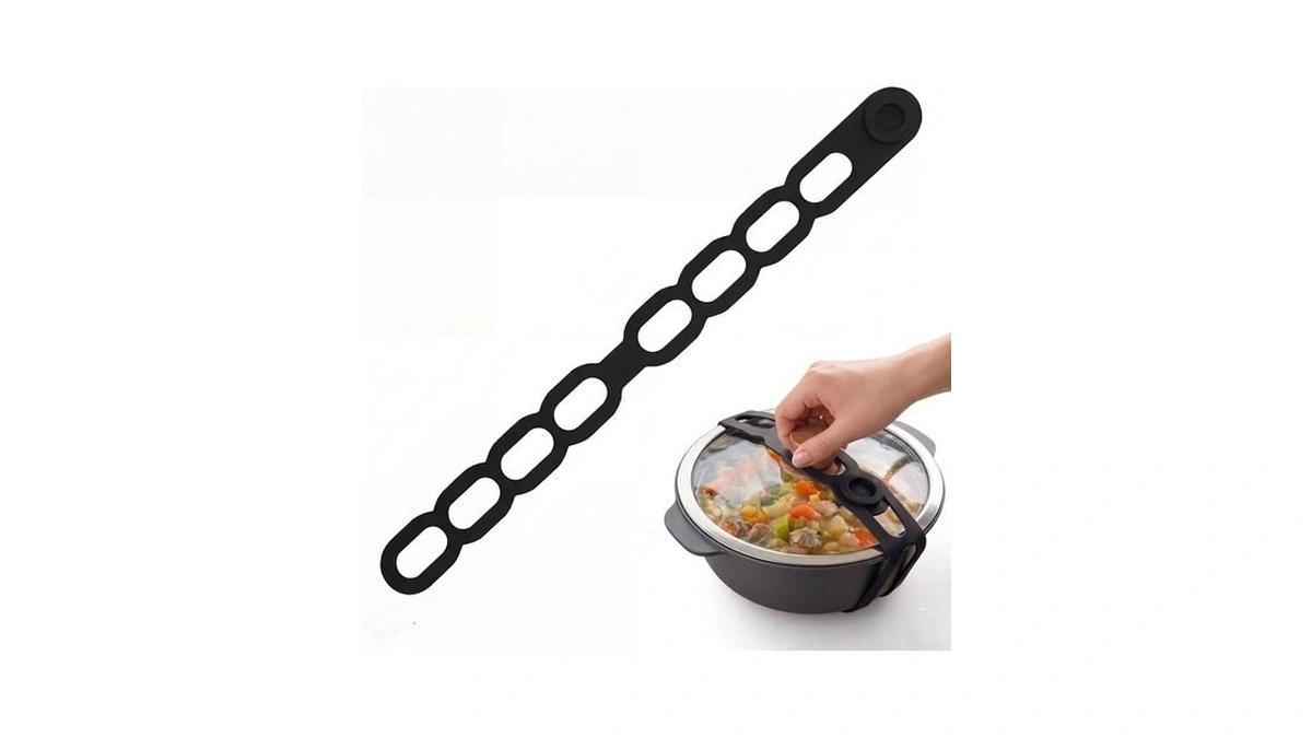 Alxjejo 21.5in Reusable Silicone Latch Strap - Universal Slow Cooker