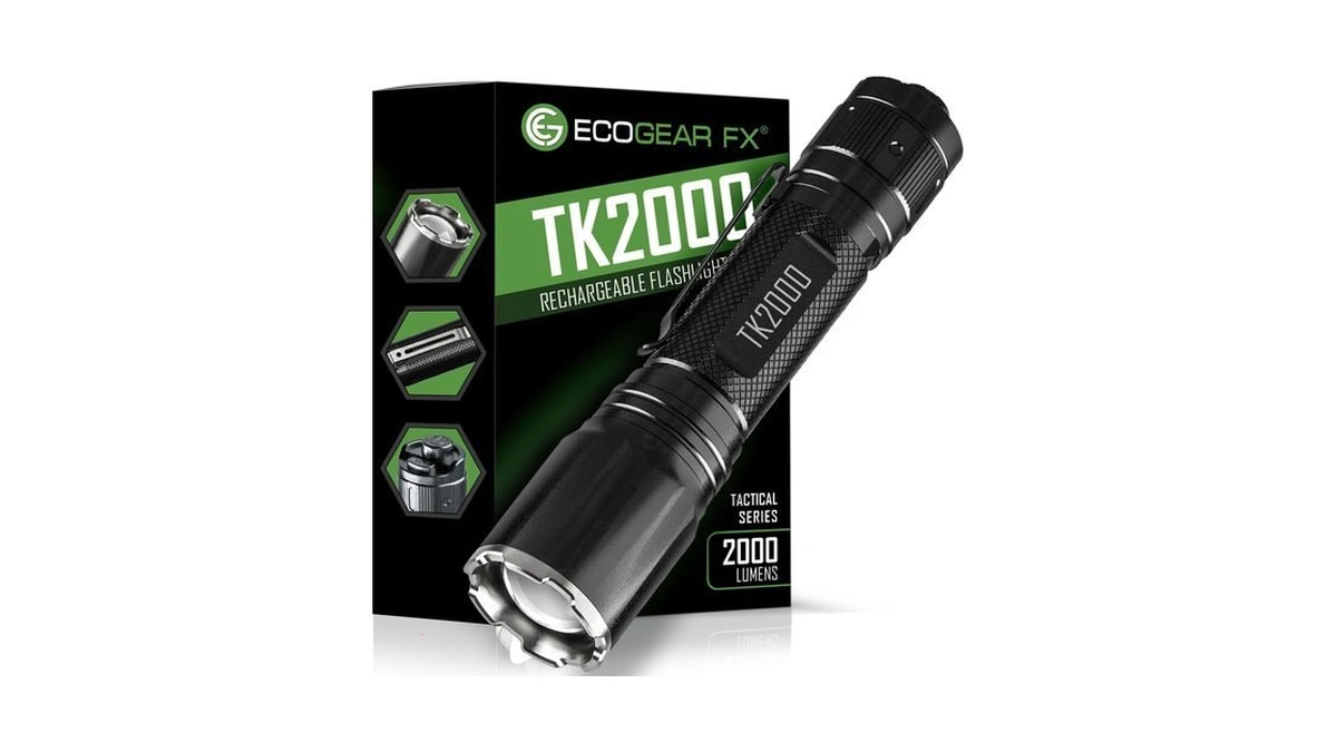 Ecogear Fx Usb Rechargeable Flashlight - 2000 Lumen & Adjustable