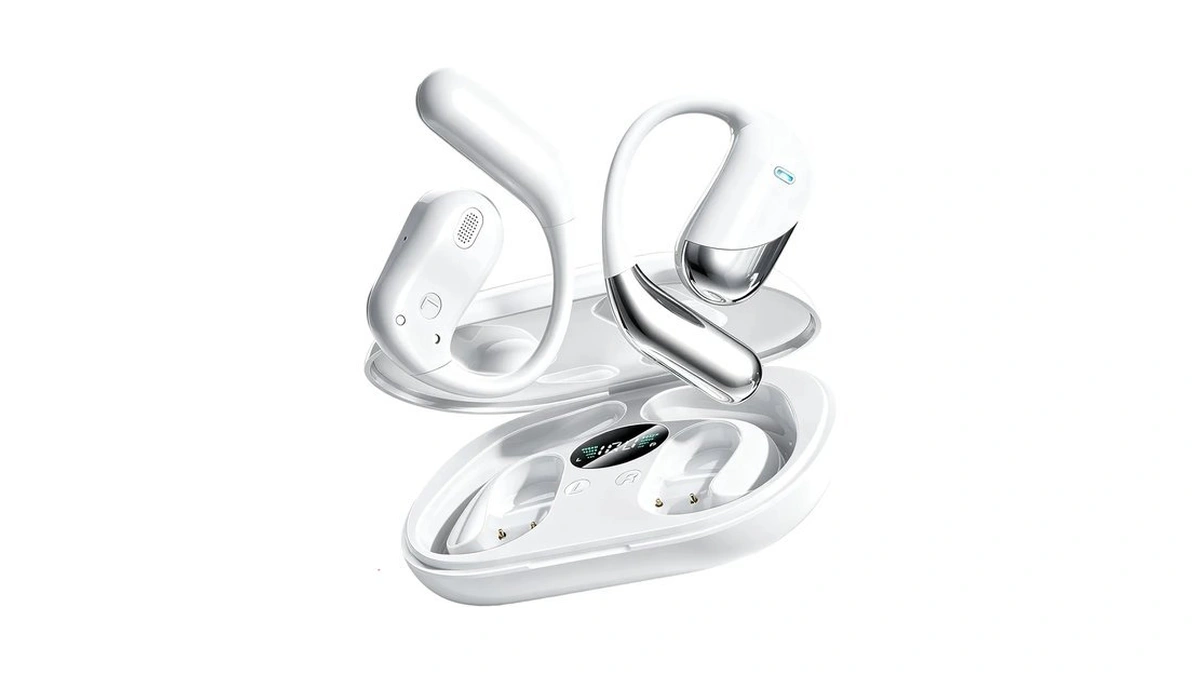 Ultra Open Ear Headphones, Over Ear Bluetooth Bone Conduction Earbuds