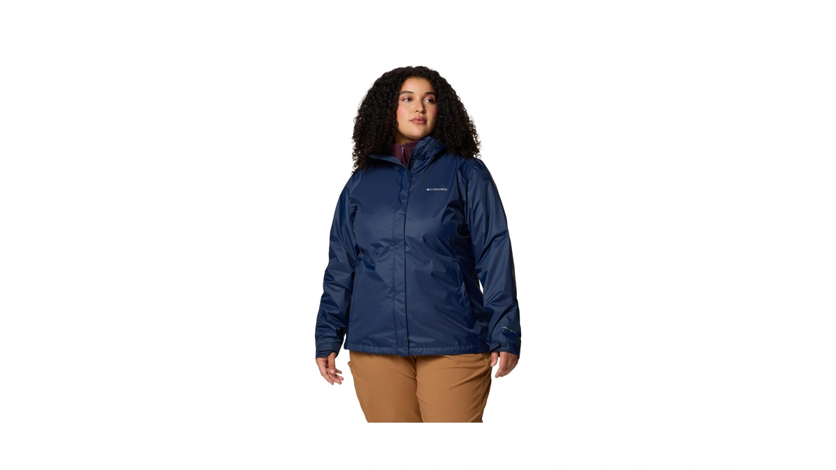 Columbia Womens Arcadia Ii Waterproof Rain Jacket, Collegiate Navy, Small