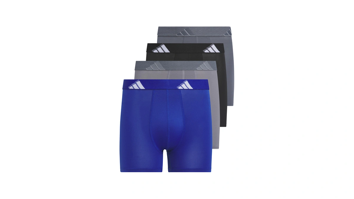 Adidas Boys Performance Microfiber Boxer Briefs (4-pack Or 3-pack) Kids