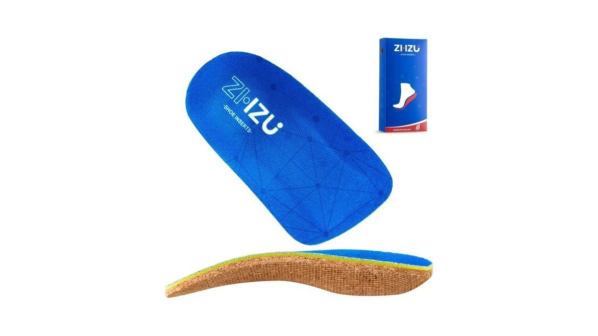 3/4 Orthotics Cork Shoe Insoles,zhzu Arch Support Inserts For Men/women,plantar