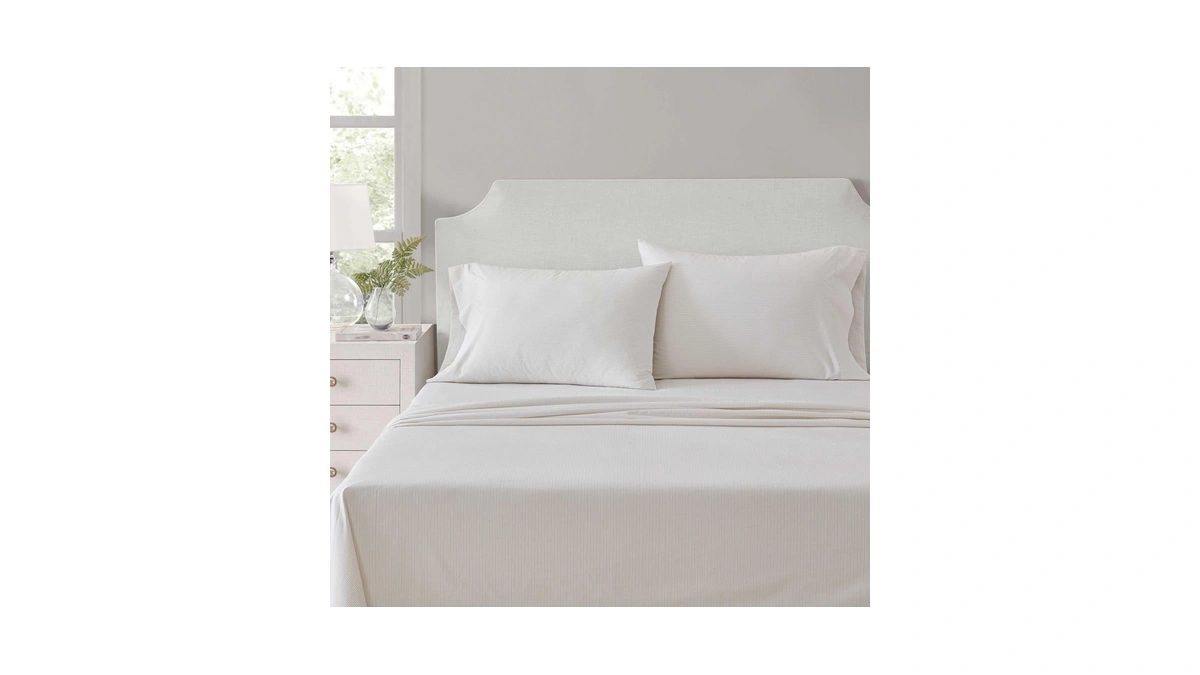 Martha Stewart - King Size Sheets Set, Crisp & Tailored