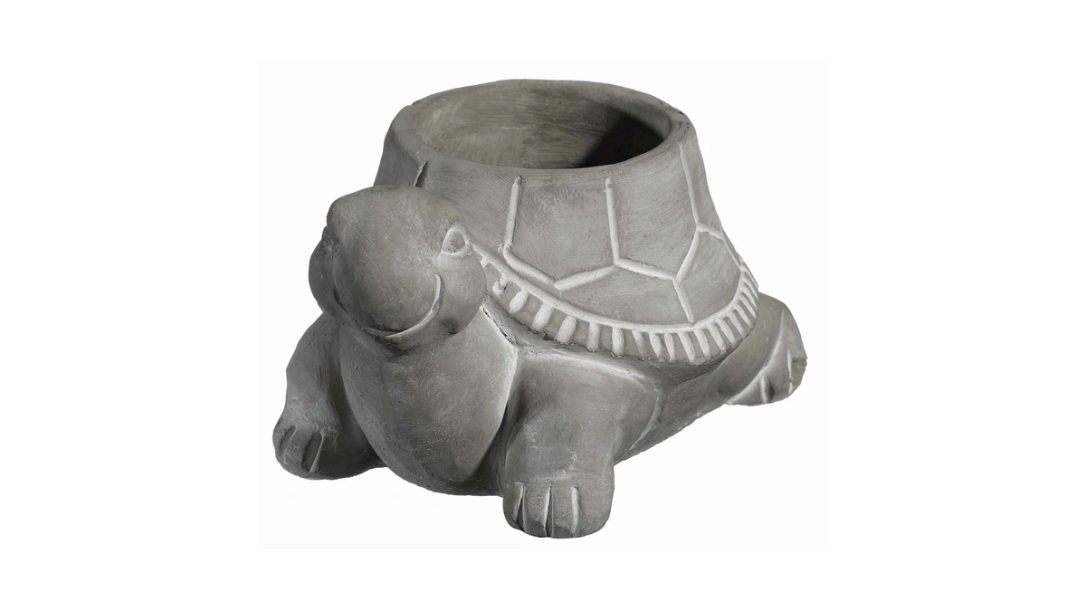 Growscape Cement Buddies Animal Planter - Cute Desk Decoration -