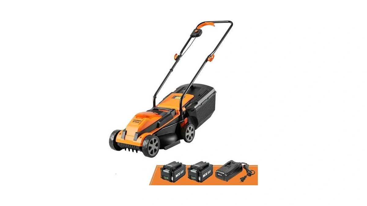 Lawnmaster Clm2413a Cordless 13-inch Lawn Mower 24v Max With 2x4.0ah