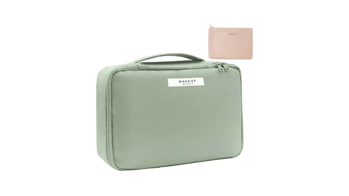 Queboom Travel Makeup Bag Cosmetic Bag Toiletry Bag For Women