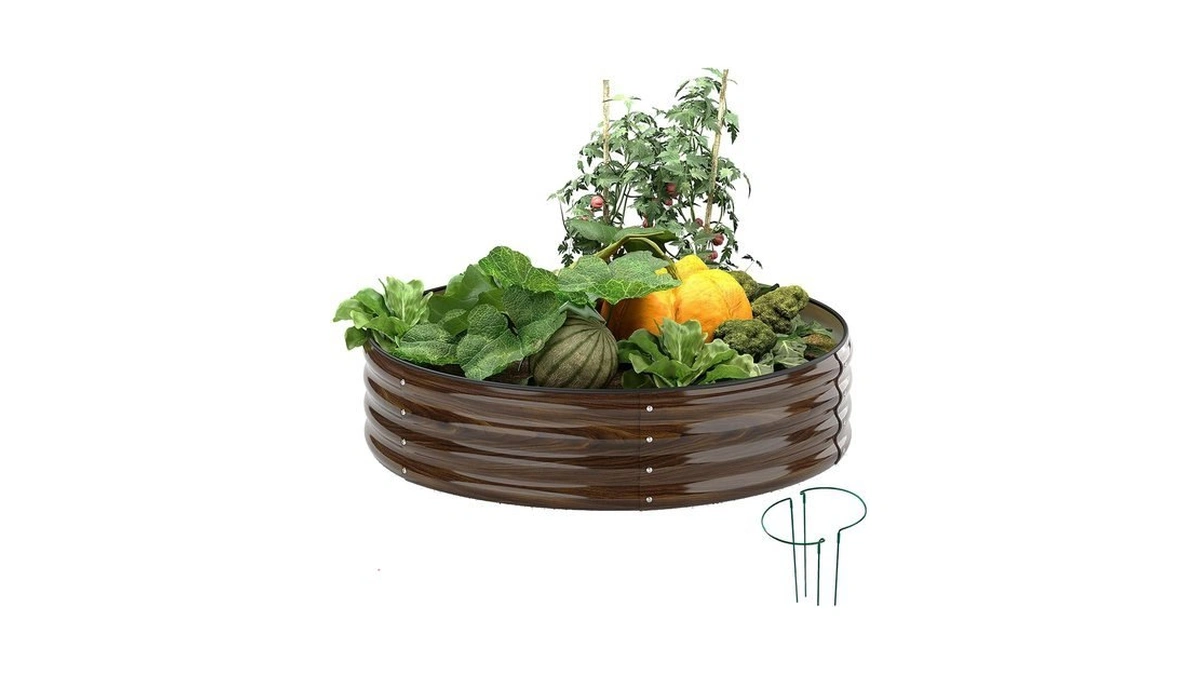 Zfhgarden Galvanized Metal Raised Garden Bed Kit For Gardening Outdoor