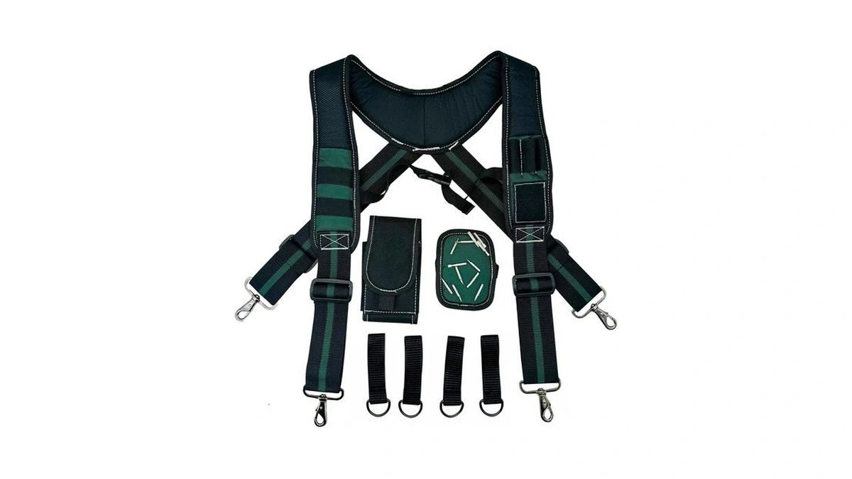 Infithvac Tool Belt Suspenders For Work Belt Heavy Duty Padded
