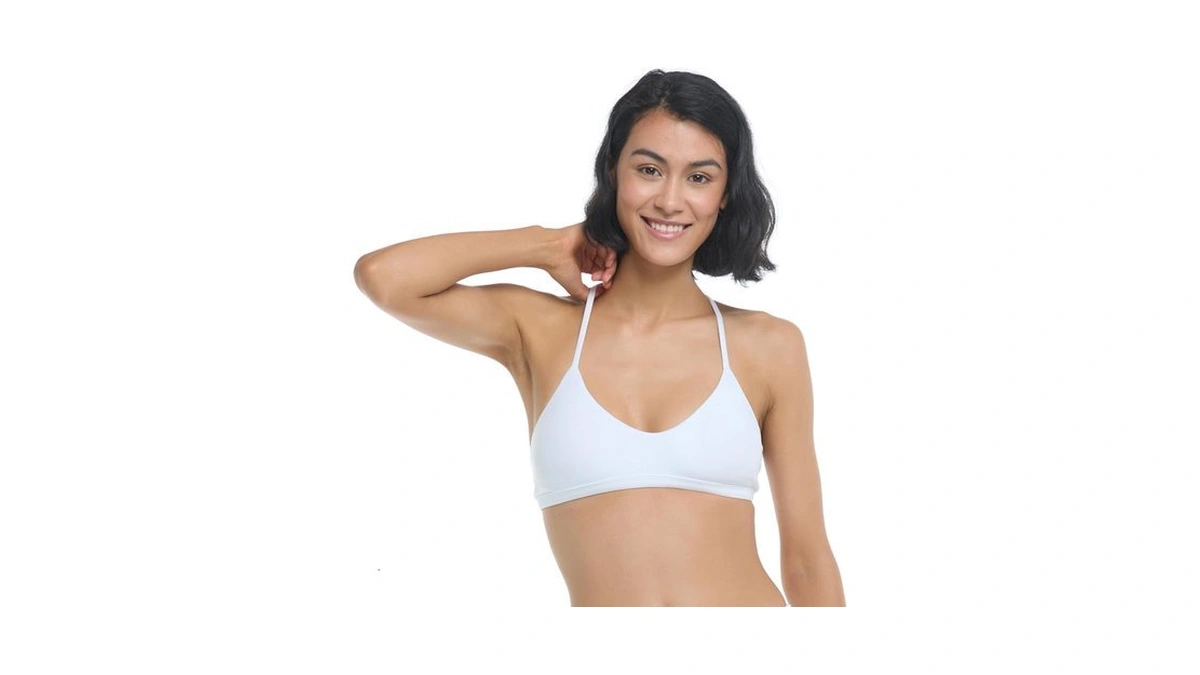 Body Glove Smoothies Ruth Solid Fixed Triangle Bikini Top Swimsuit