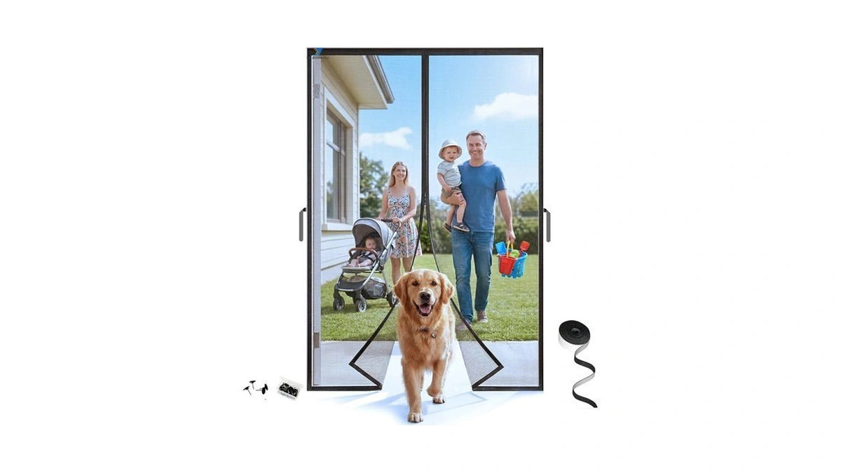 Amazon : Magnetic Screen Door 74'' X 81'', Heavy