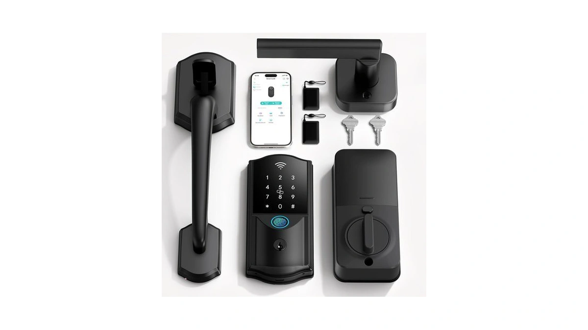 Built-in Wifi Smart Lock With Handle Set - Firstriver Fingerprint