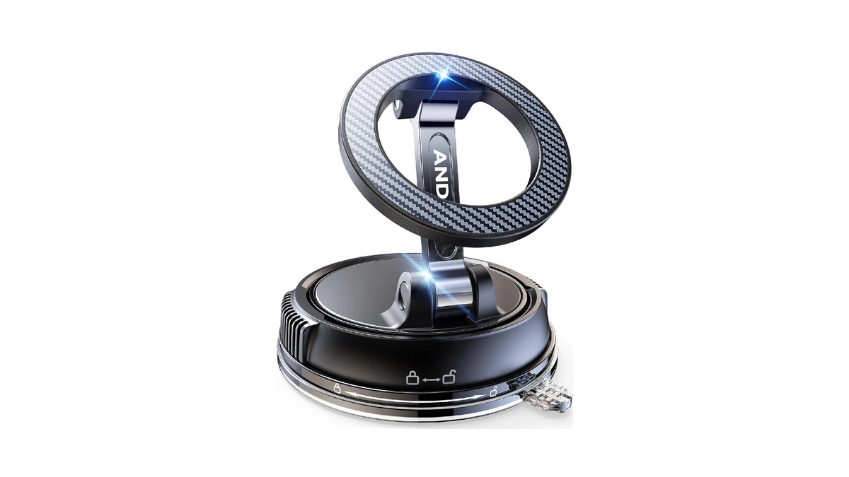Andery Car Phone Holder For Magsafe [78+lbs Max Suction &