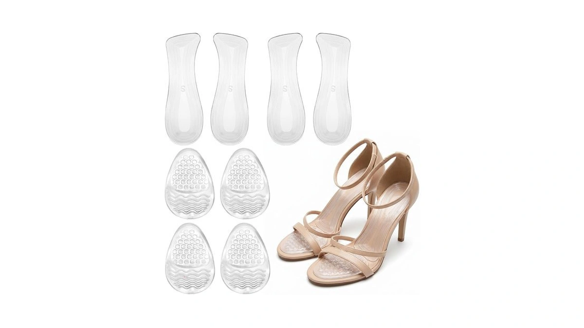 4pairs High Heel Cushion Inserts, Gel Heel Pads For High