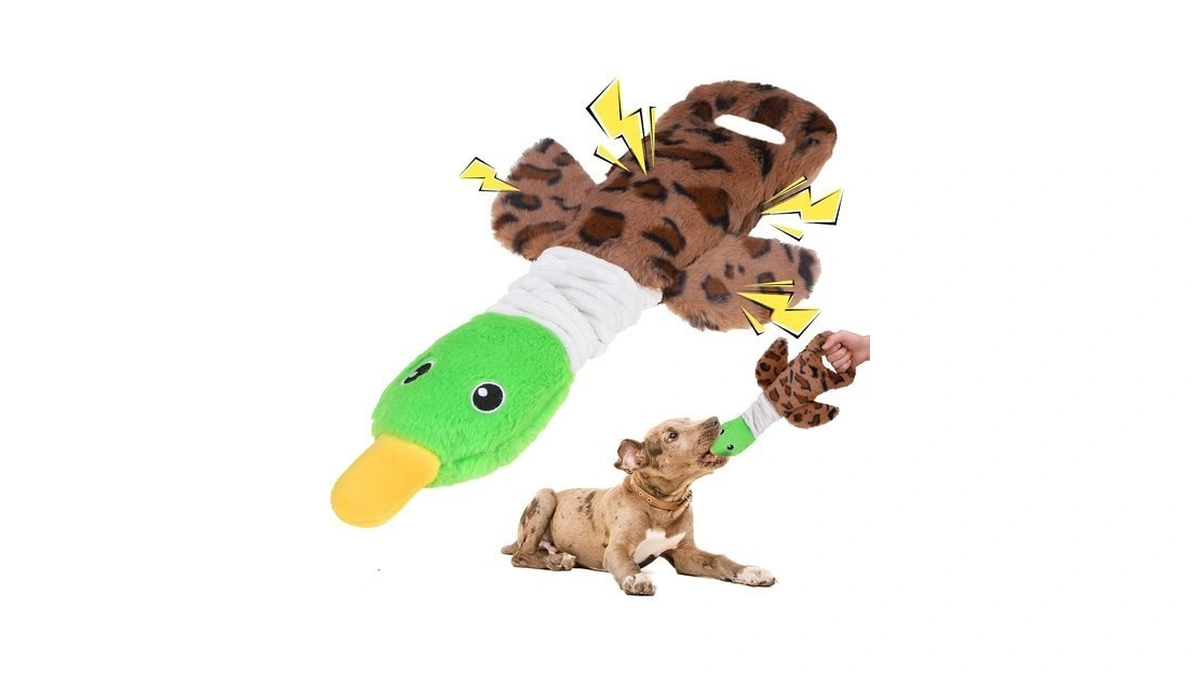 Mihachi Squeaky Dog Toys, Plush Stuffed Puppy Toys With Crinkle