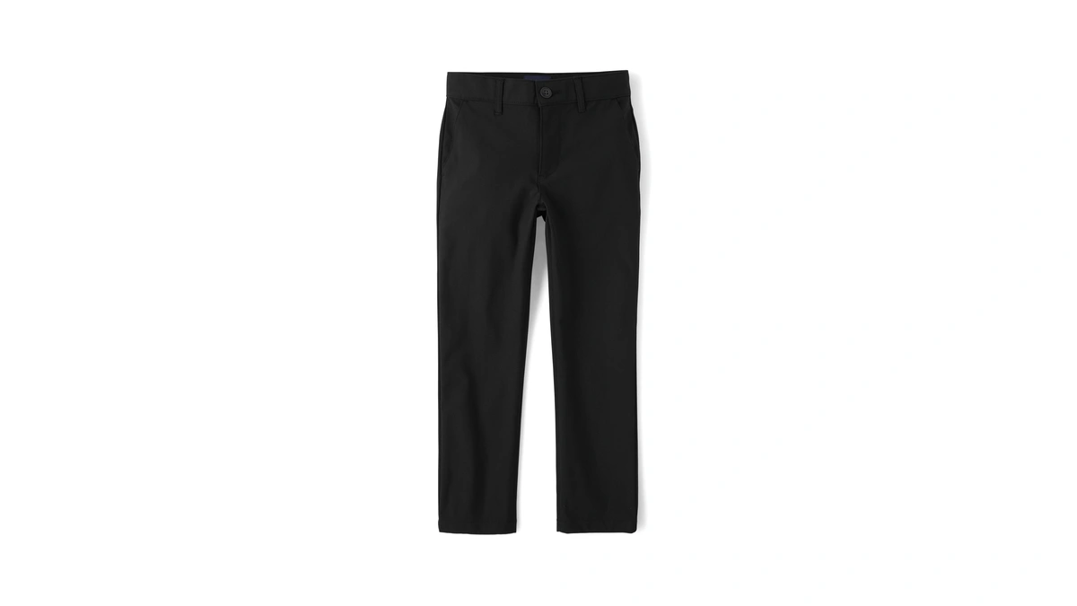The Children's Place,boys,uniform Quick Dry Chino Pants,black,4
