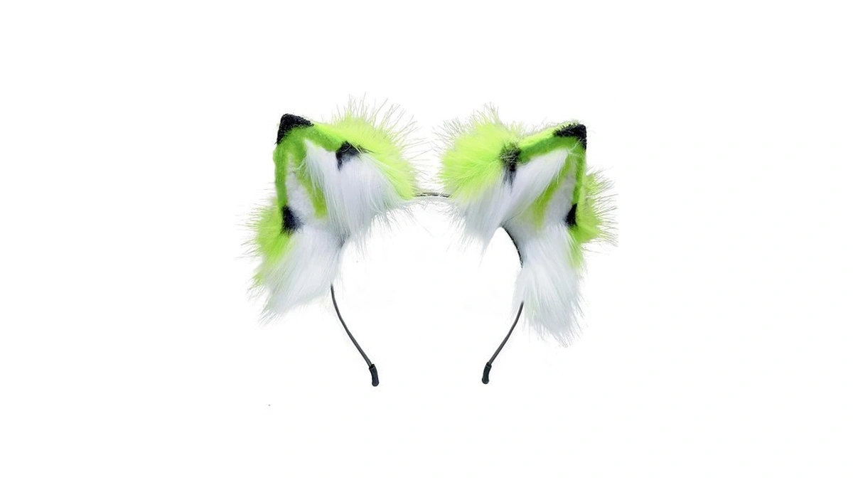 Atekatac Wolf Ears Handmade Animal Ears Halloween Headband Cat Ears