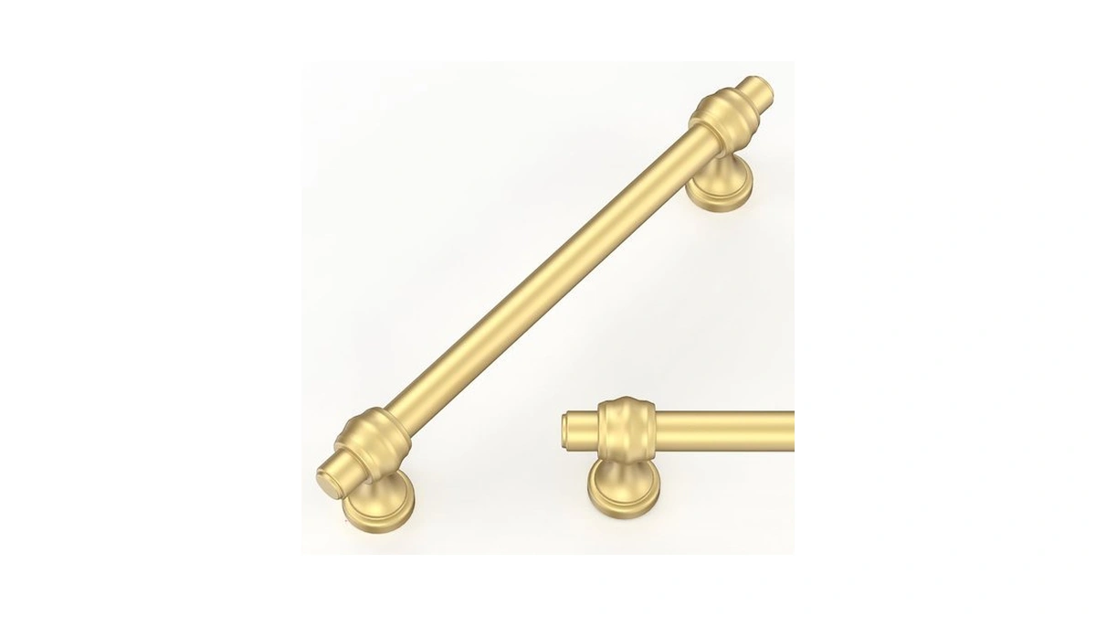 Talentedeco 10 Pack Brushed Gold Cabinet Pulls 5 Inch(128mm) Kitchen