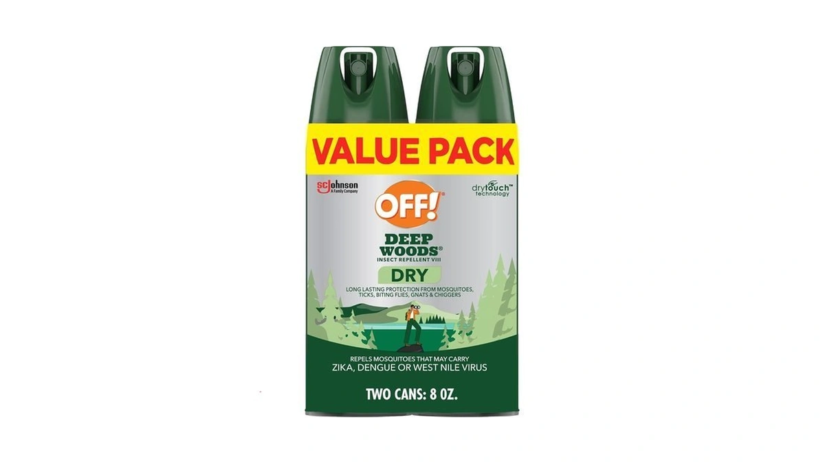 Off! Deep Woods Insect Repellent Aerosol, Dry, Non-greasy Formula, Bug